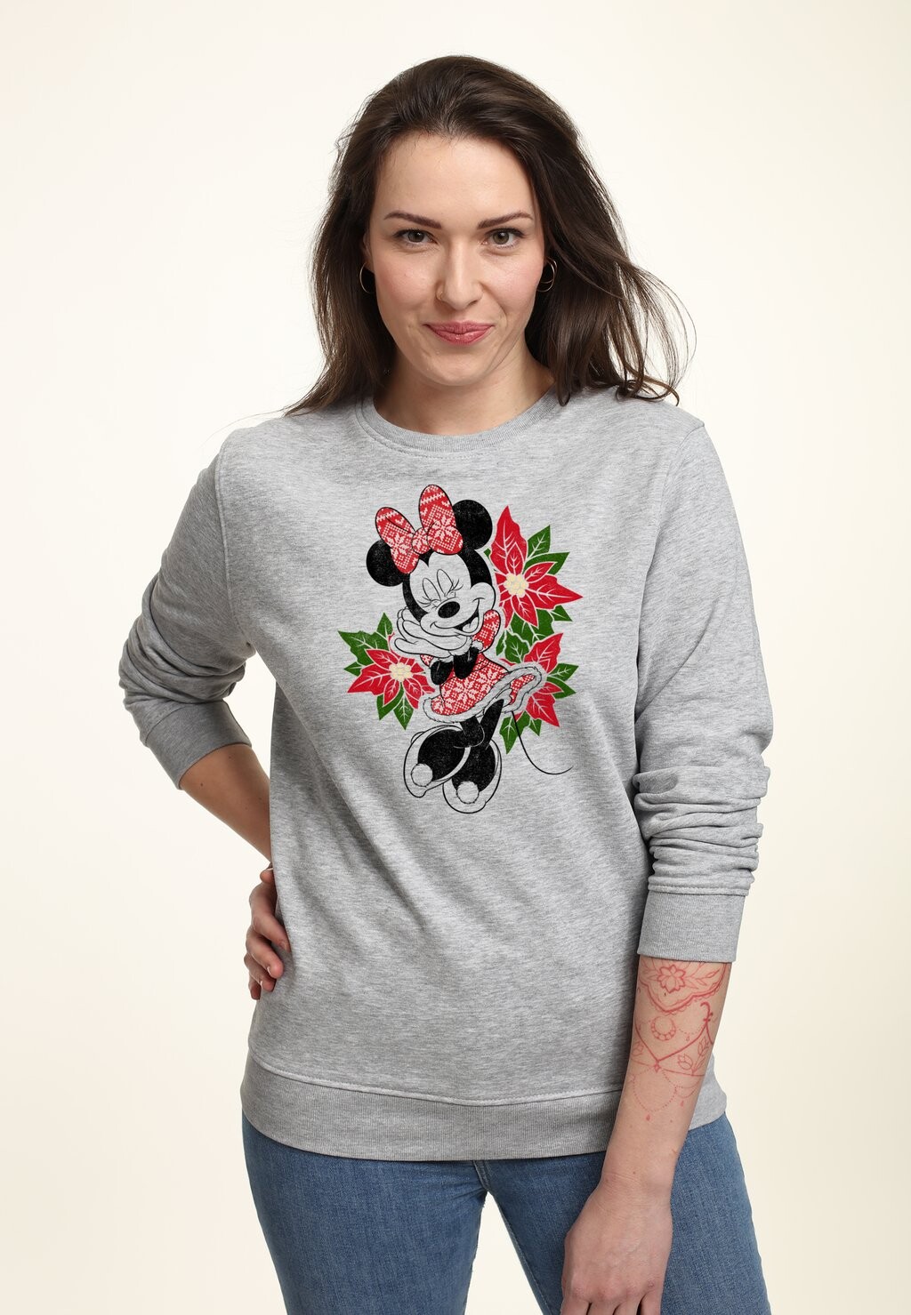 

Толстовка MICKEY CLASSIC CHRISTMAS FAIRISLE MINNIE Disney, серый