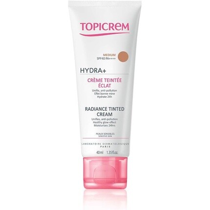 

Topicrem Hydra+ Radiance Тональный крем SPF 40 40 мл Средний