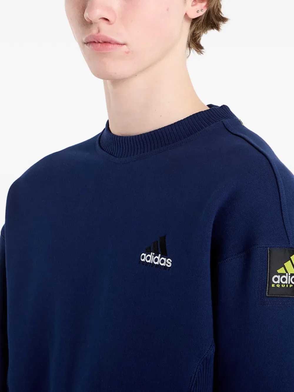 Свитшот с круглым вырезом Equipment Adidas, синий — фото 3