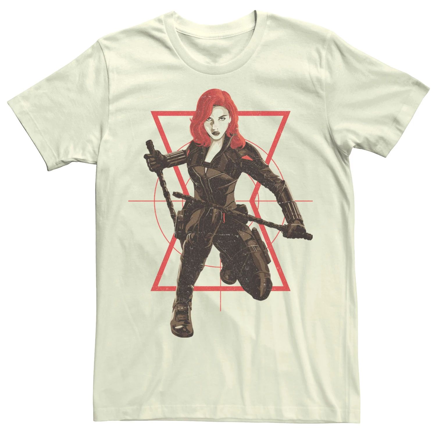 

Мужская футболка с портретом комиксов Marvel Black Widow Target Licensed Character