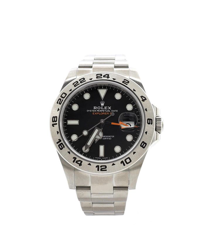

Часы Oyster Perpetual Explorer II Automatic из нержавеющей стали 42 мм Pre-Owned Rolex, черный