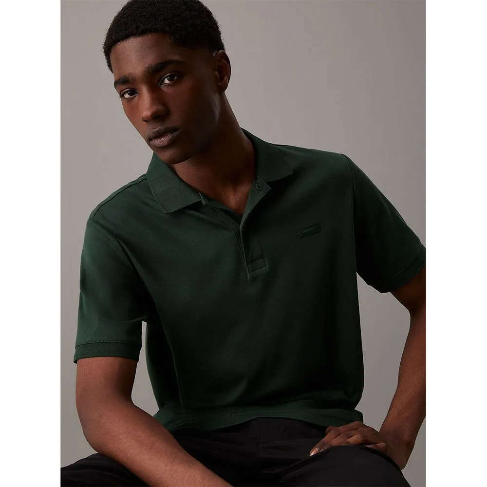 

Поло Calvin Klein Smooth Cotton Slim, зеленый