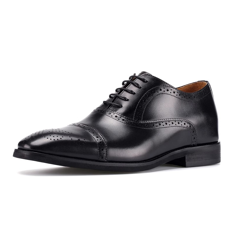 Bansley Туфли Unisex на низком каблуке с потайной платформой черные, цвет Black, Hidden Wedge — фото 2