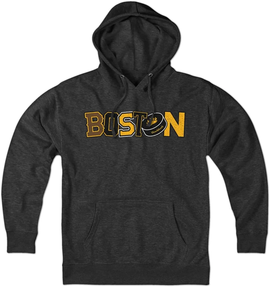 

Толстовка Boston Black & Gold Pride Hoodie, унисекс, из мягкого хлопкового микса Chowdaheadz
