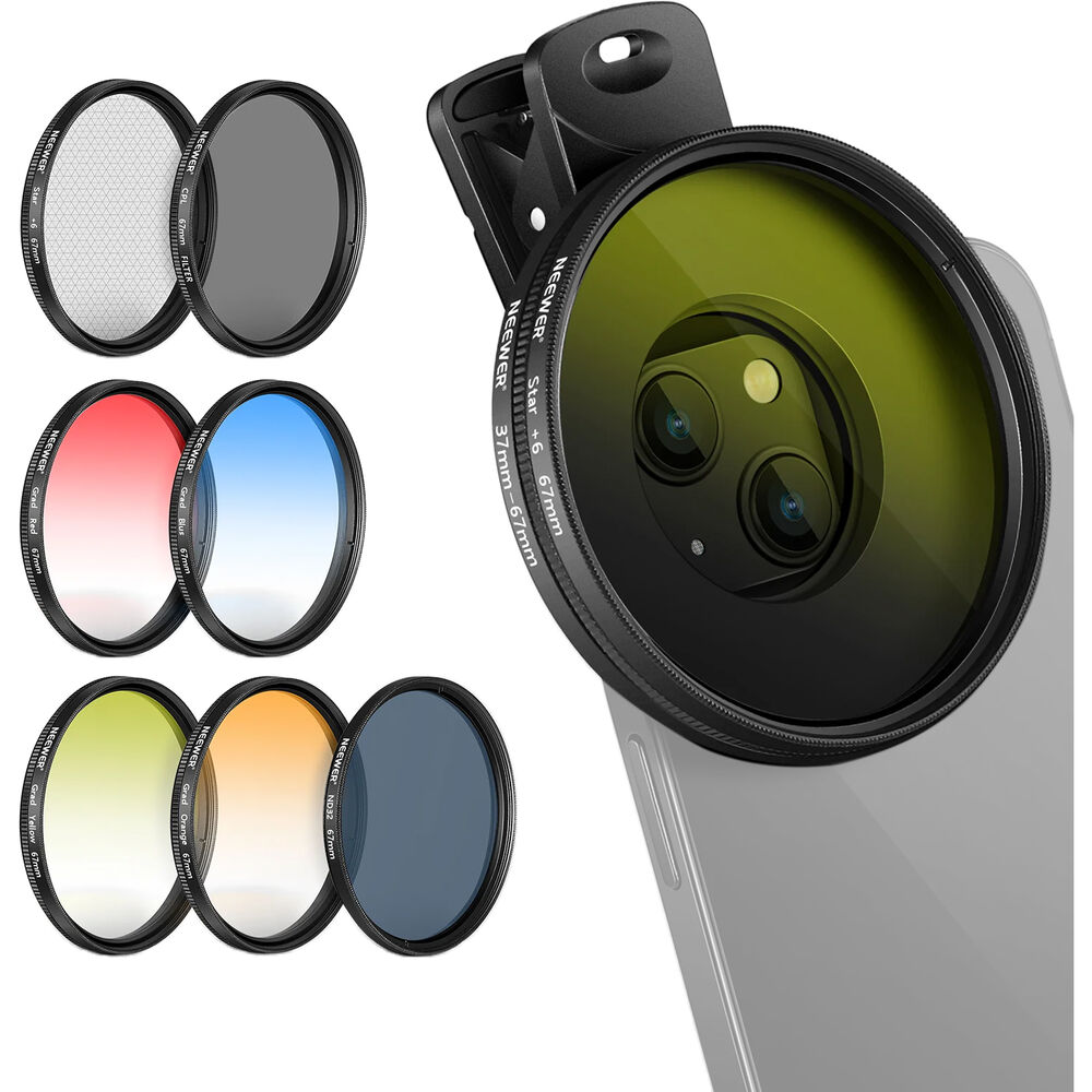 

Neewer Clip-On Filter Kit for Phone & Camera (67mm) 66602534