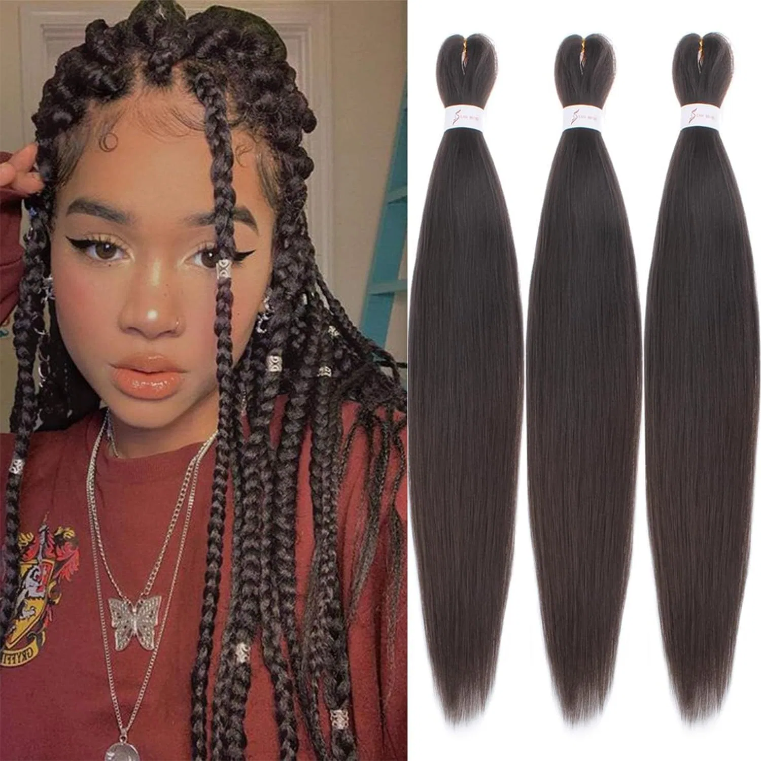 Искусственные волосы для плетения «EZ Braid» 26 дюймов от Xtrend Xtrend, 4#