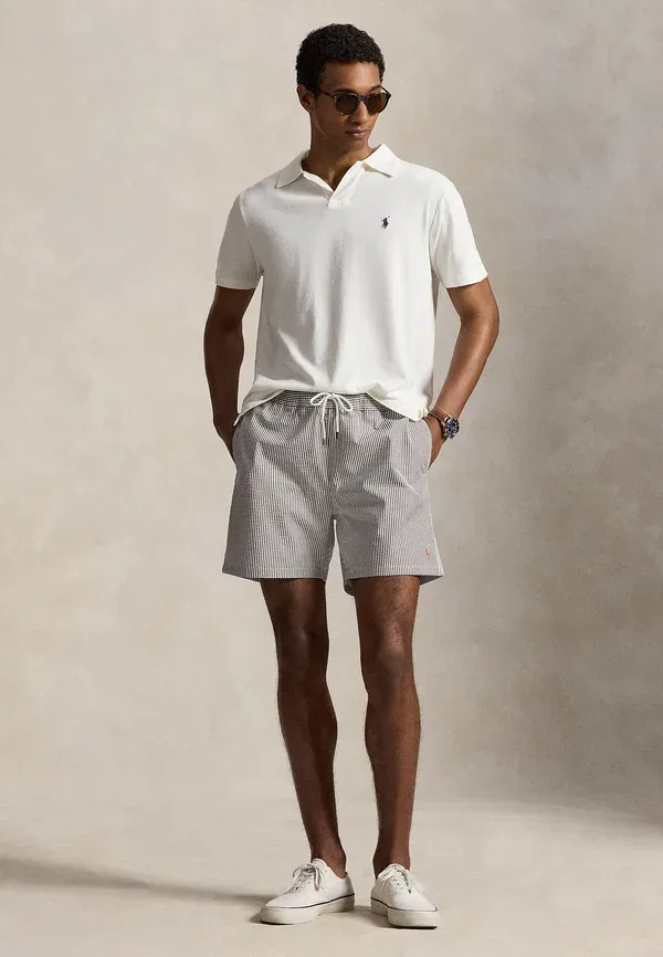 Плавки Polo Ralph Lauren Traveler Classic Swim Trunk 5.75 inch, мускатный коричневый сирсакер — фото 2