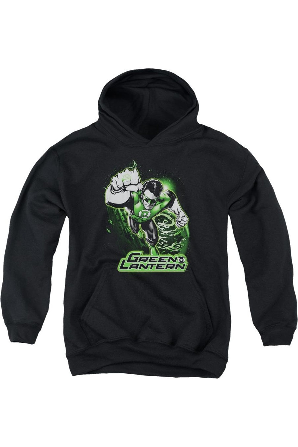 

Толстовка с капюшоном Green Lantern из Лиги Справедливости Америки, зелено-серая, молодежная Gildan