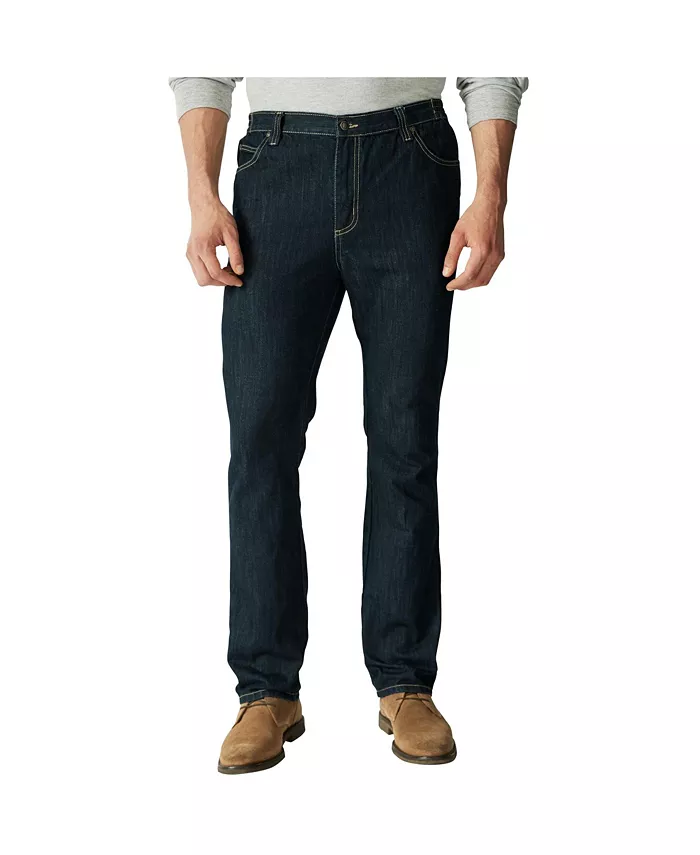 

Джинсы Big & Tall by KingSize Athletic Fit с боковой резинкой и пятью карманами Liberty Blues, синий
