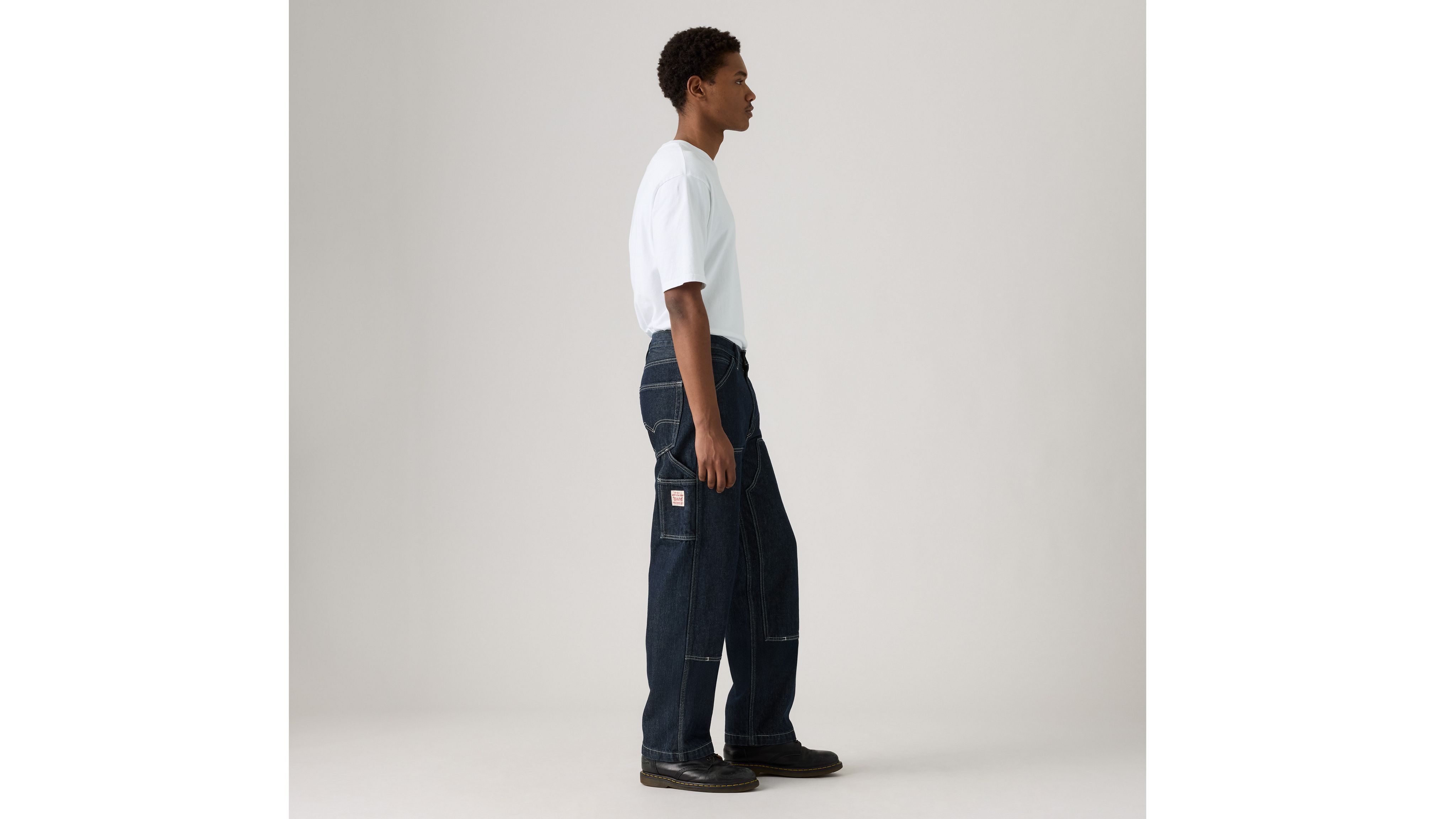 Свободные прямые джинсы Carpenter с двойным коленом 568 для мужчин Levi's, Mornin Classical Canvas - Dark Wash — фото 3
