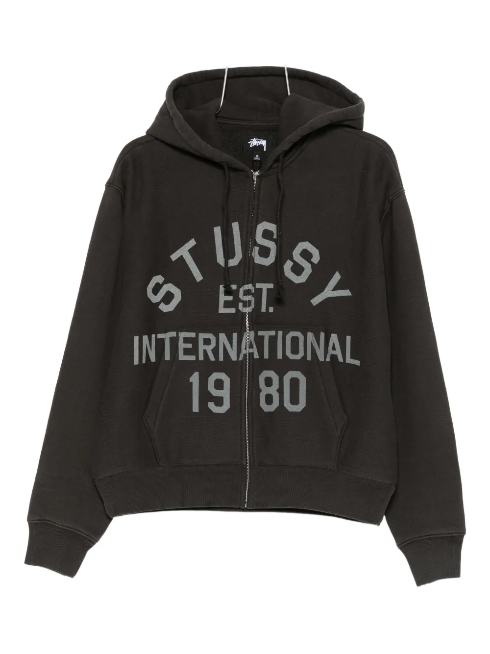 

Худи Established на молнии Stüssy, черный