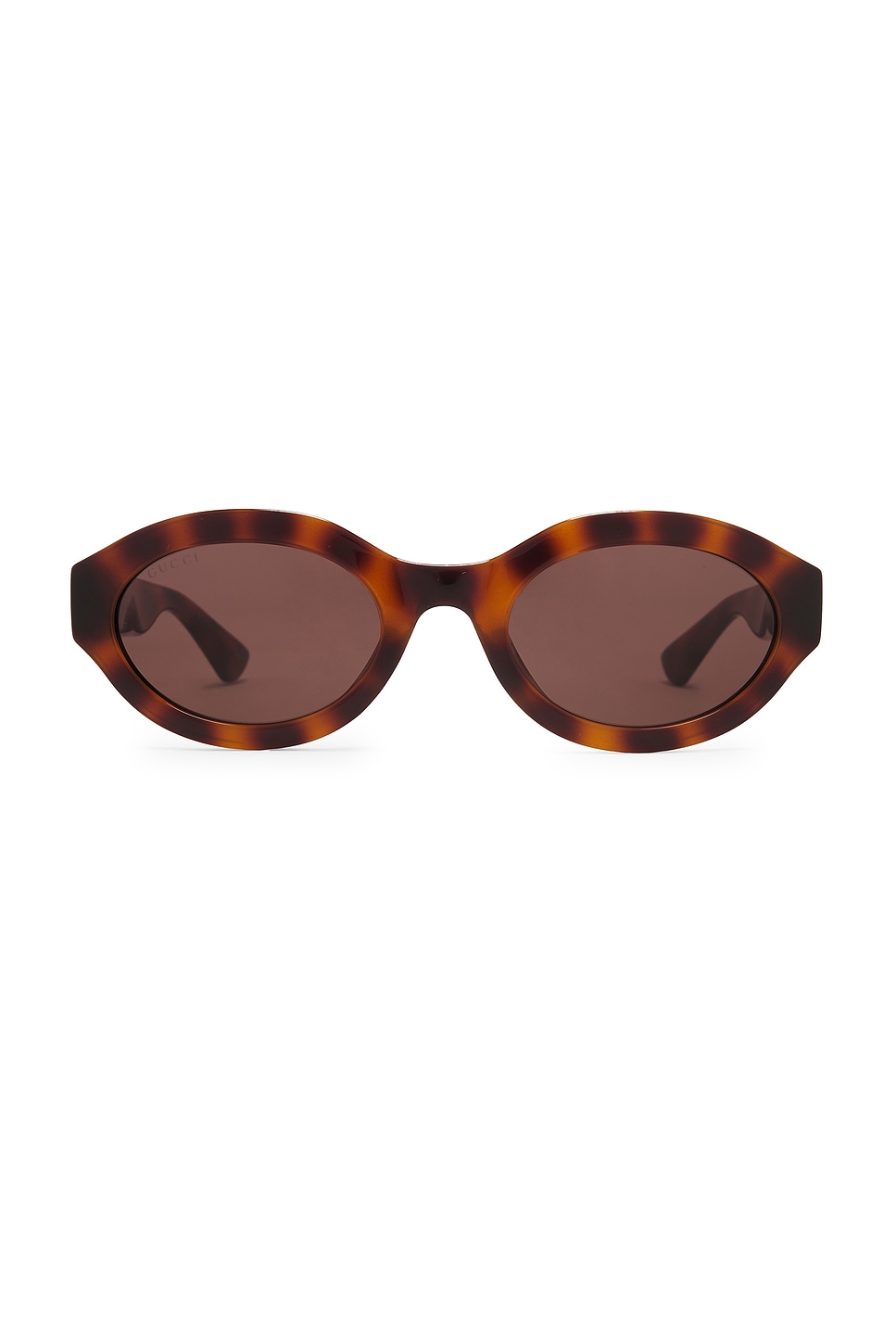 

Овальные солнцезащитные очки Gucci, havana