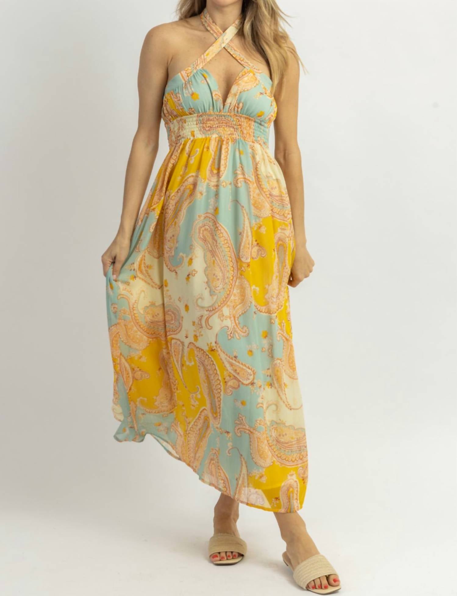 

Платье-миди Lemonade Breeze Crossover желтого цвета DRESS FORUM