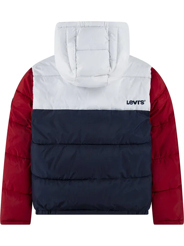 Зимняя куртка, утепленная, Levi's Kids, красный/темно-синий/белый — фото 2