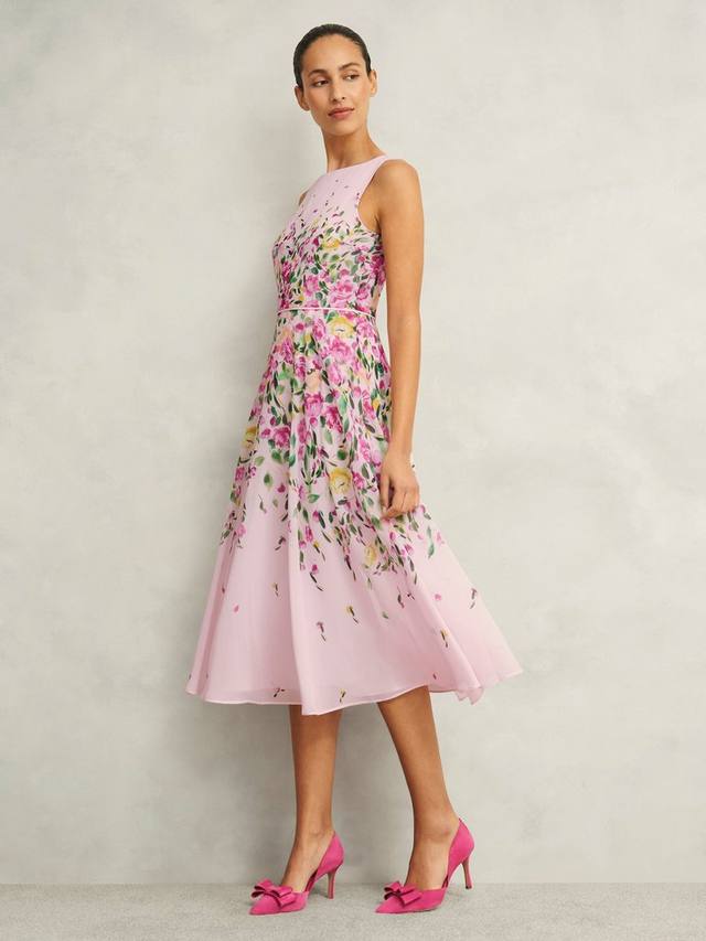 

Платье в цветочек от карли Hobbs, цвет Pale Pink/Multi