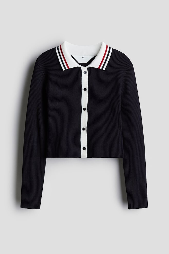 

Кардиган в рубчик H&M, синий
