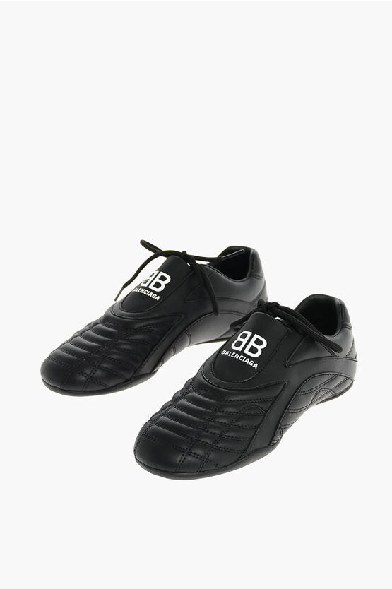 Кроссовки zen sneakers 'black leather' Balenciaga, черный — фото 2