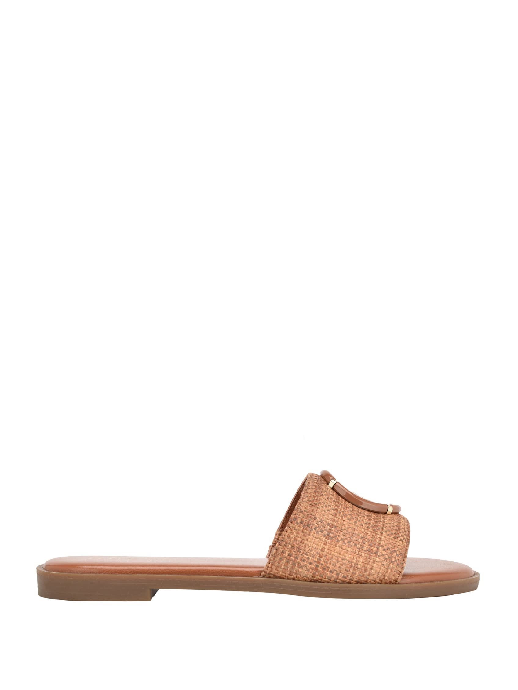 Magnify Пляжные шлепанцы Woven Guess Factory, коричневый — фото 3