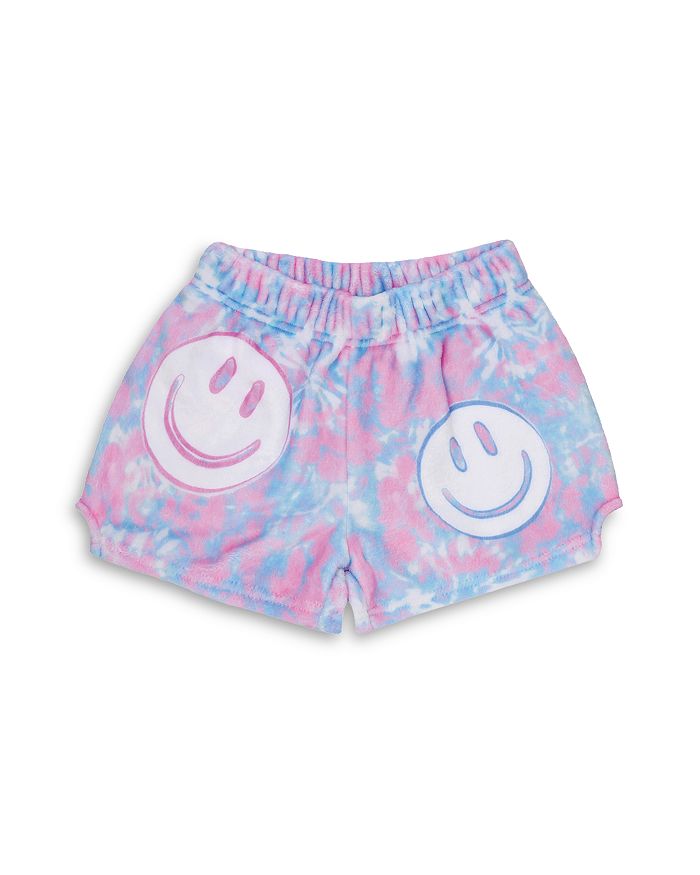 

Детские плюшевые шорты с принтом "Tie Dye Smile" - для малышей и подростков Iscream, мультиколор