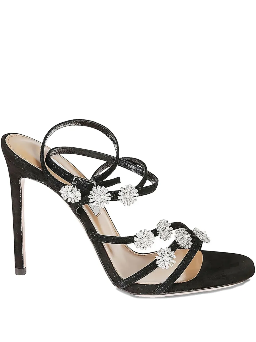 Туфли-лодочки Starry Night на каблуке 100 мм Aquazzura, черный