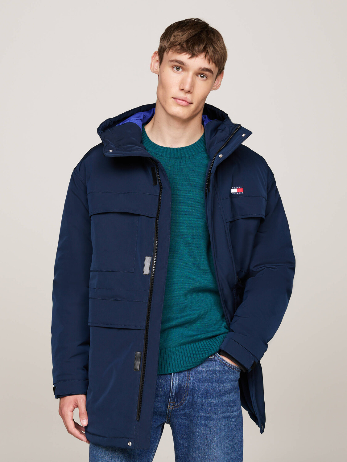 

Куртка Tommy Jeans Regular Fit, темно-синий