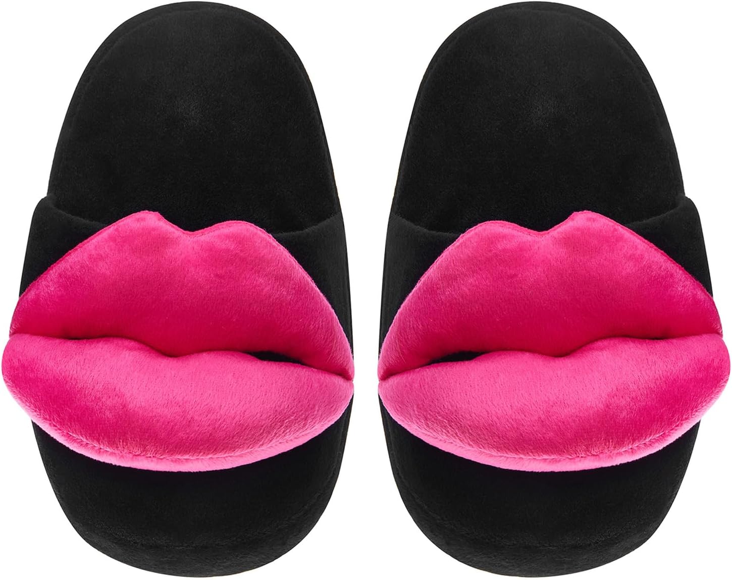 

Karwuiio Унисекс Взрослые Забавные Тапочки Новинка Шутливый Подарок Сексуальные Домашние Балетки Нескользящие Зимние Меховые Тапочки для Женщин и Мужчин, розовый