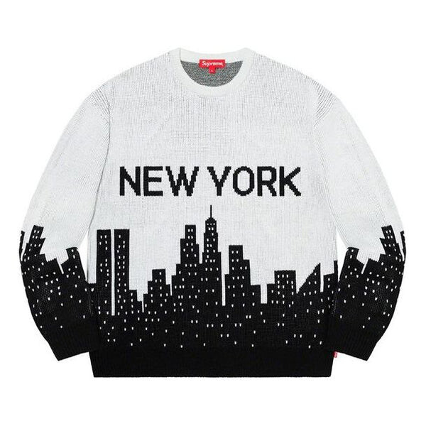 

Свитер new york sweater 'black white' Supreme, черный