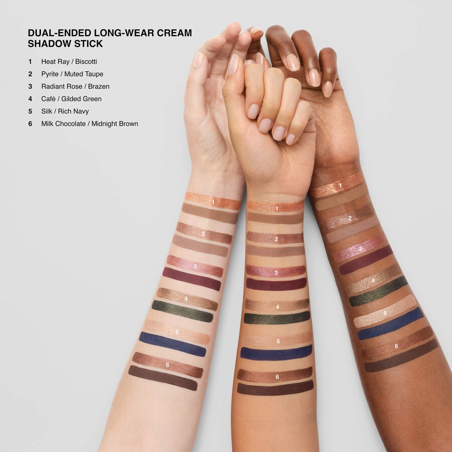 Двусторонний стойкий водостойкий кремовый карандаш для теней Bobbi Brown, 0.0564 oz/1.6 g, Silk /Rich Navy — фото 4