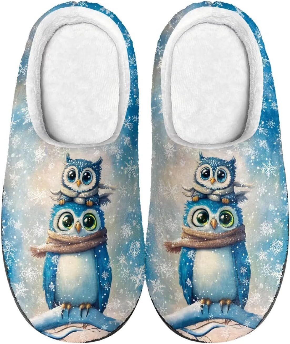 

Тапочки Showudesigns для женщин и мужчин, удобная обувь, теплые, Cute Owl