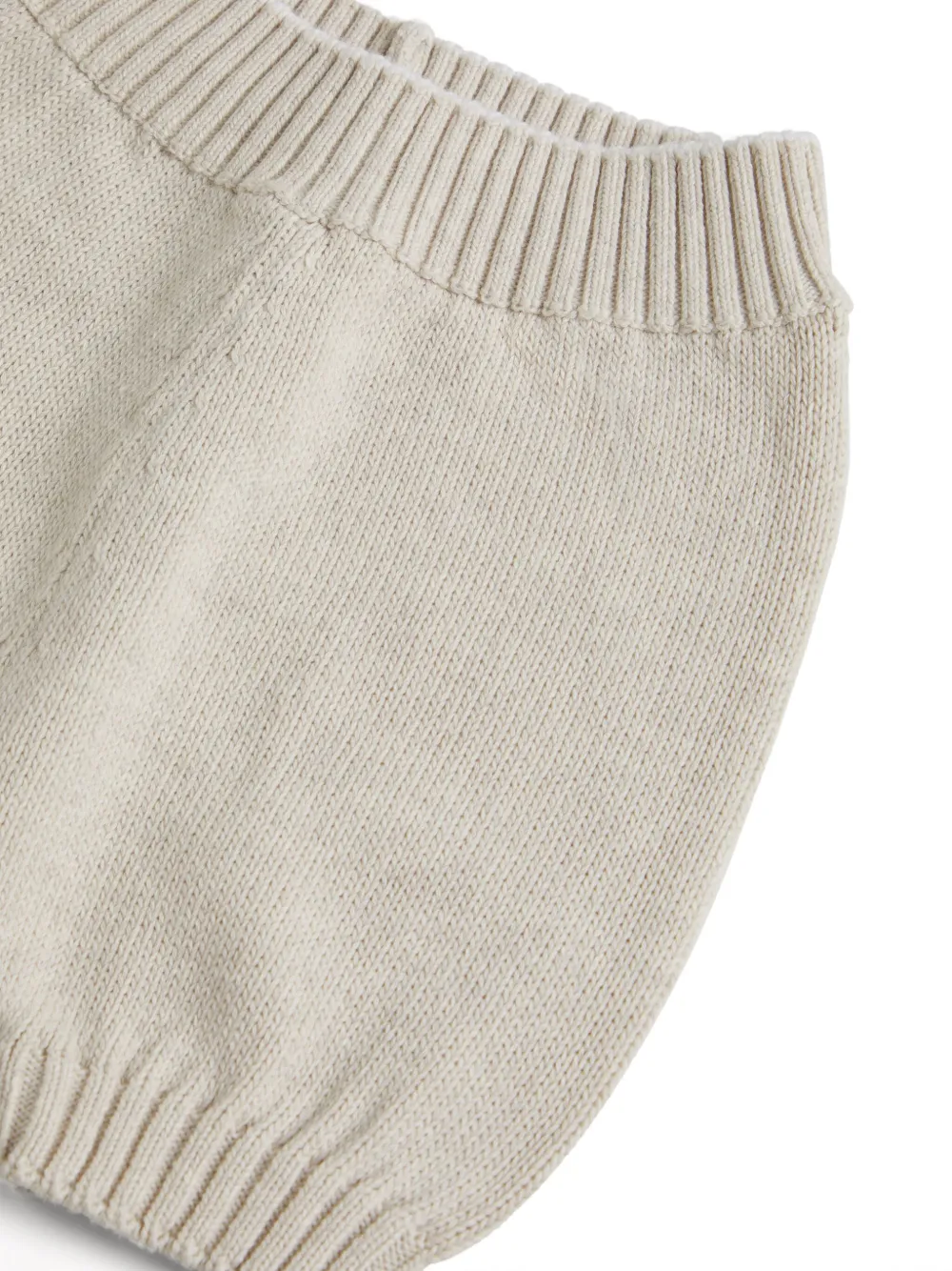 Трикотажные шорты Brunello Cucinelli Kids, нейтральный — фото 3
