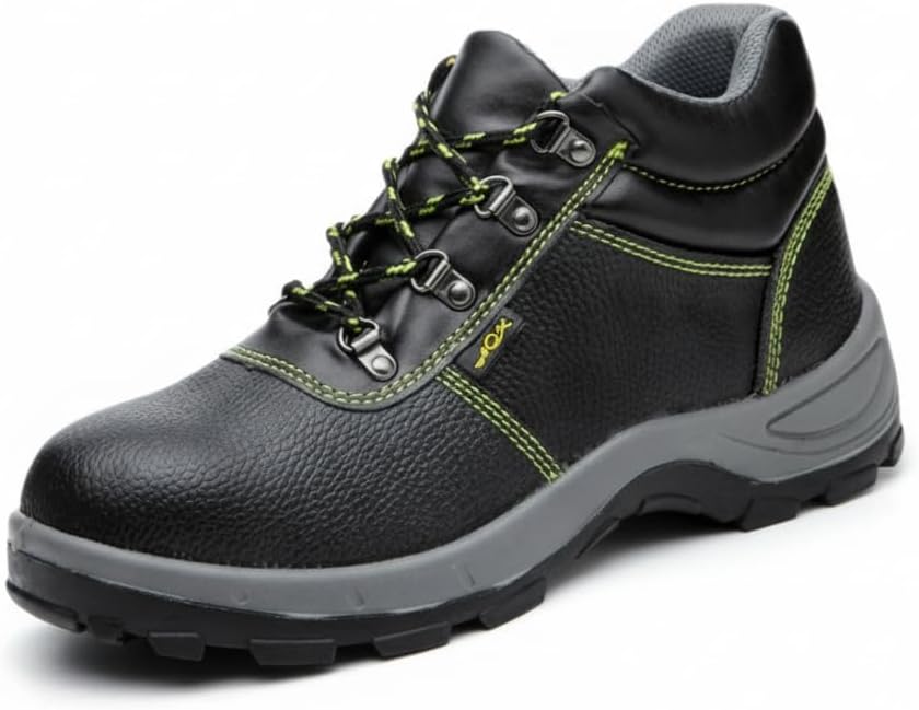 

Мужские ботинки FLOWERGIRR с защищенным стальным носком, черные, устойчивые к проколам, легкие промышленные кроссовки из синтетической кожи с противоскользящей подошвой