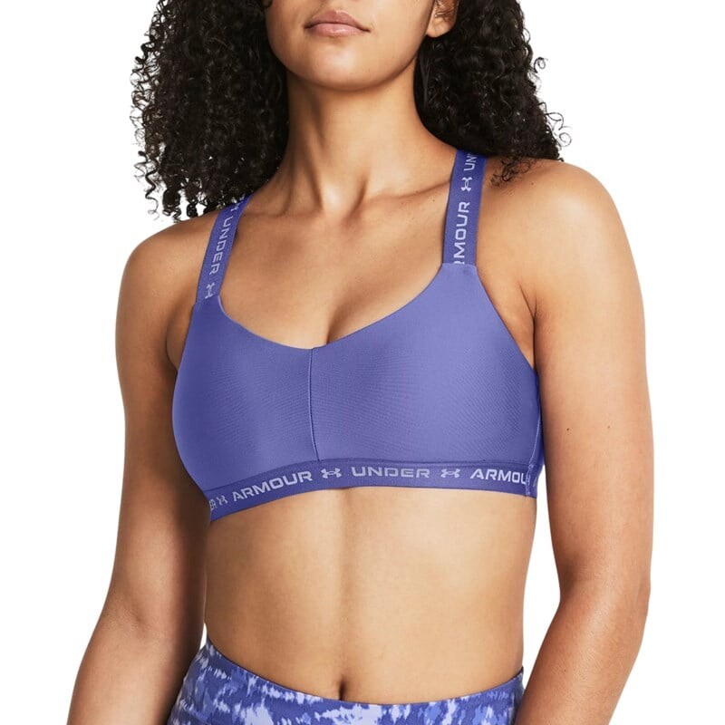 

Женское бюстье с перекрестной спиной низкое Under Armour, фиолетовый