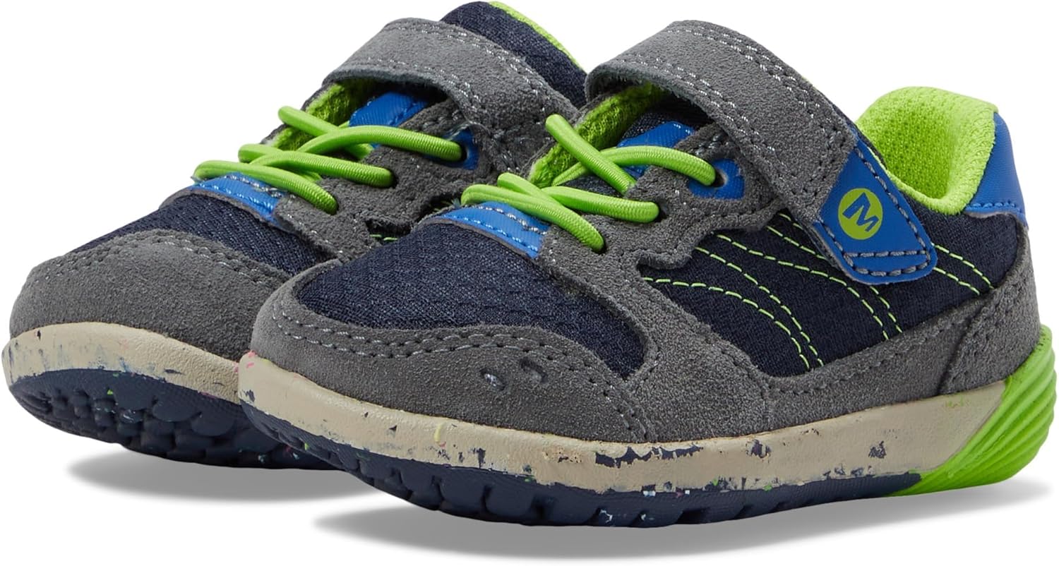 Кроссовки Merrell Kids Bare Steps A83, синий/зеленый/темно-синий — фото 2