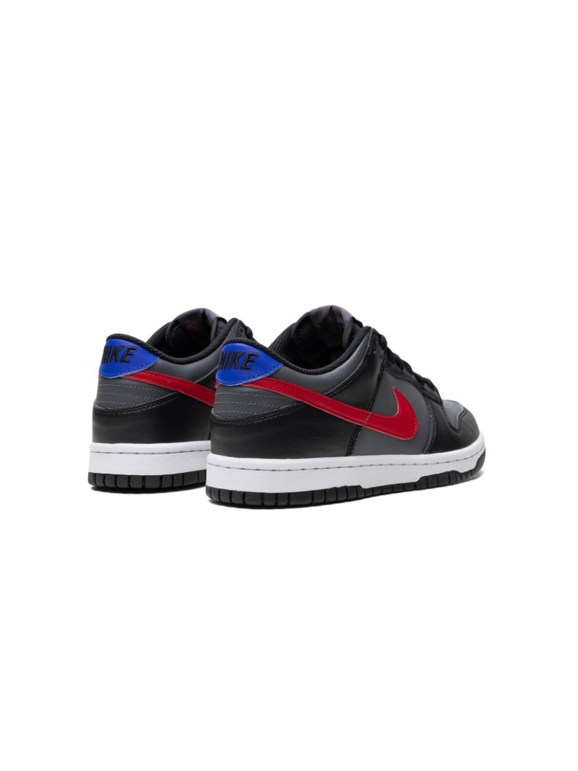 Nike Kids кроссовки Dunk Low GS Black / University Red, черный — фото 3