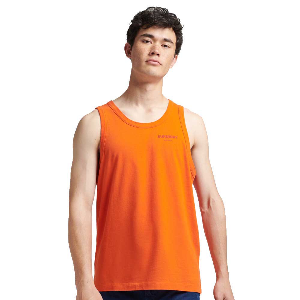 

Футболка Superdry Code Core Sport sleeveless T-shirt, оранжевый