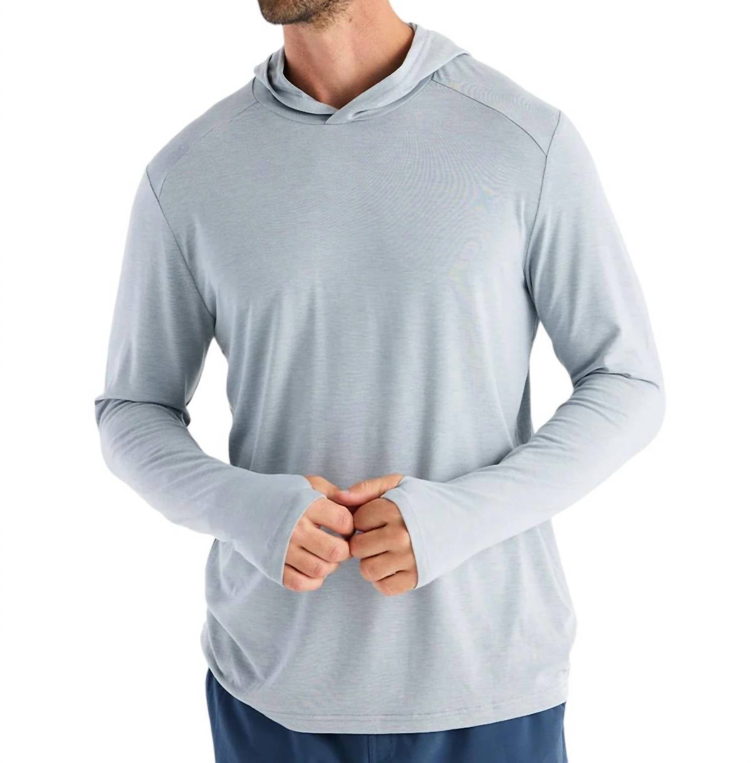 

Толстовка Bamboo Shade в цвете Heather Aspen Grey FREE FLY