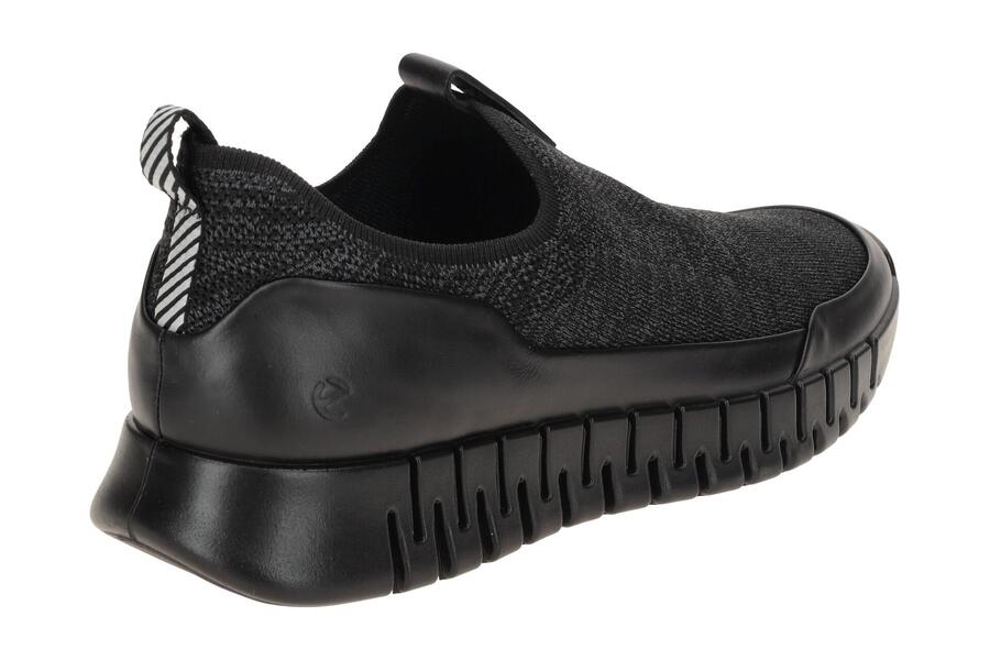 Кроссовки мужские Ecco Gruuv Slipper Shoes, черные, 525284 — фото 4