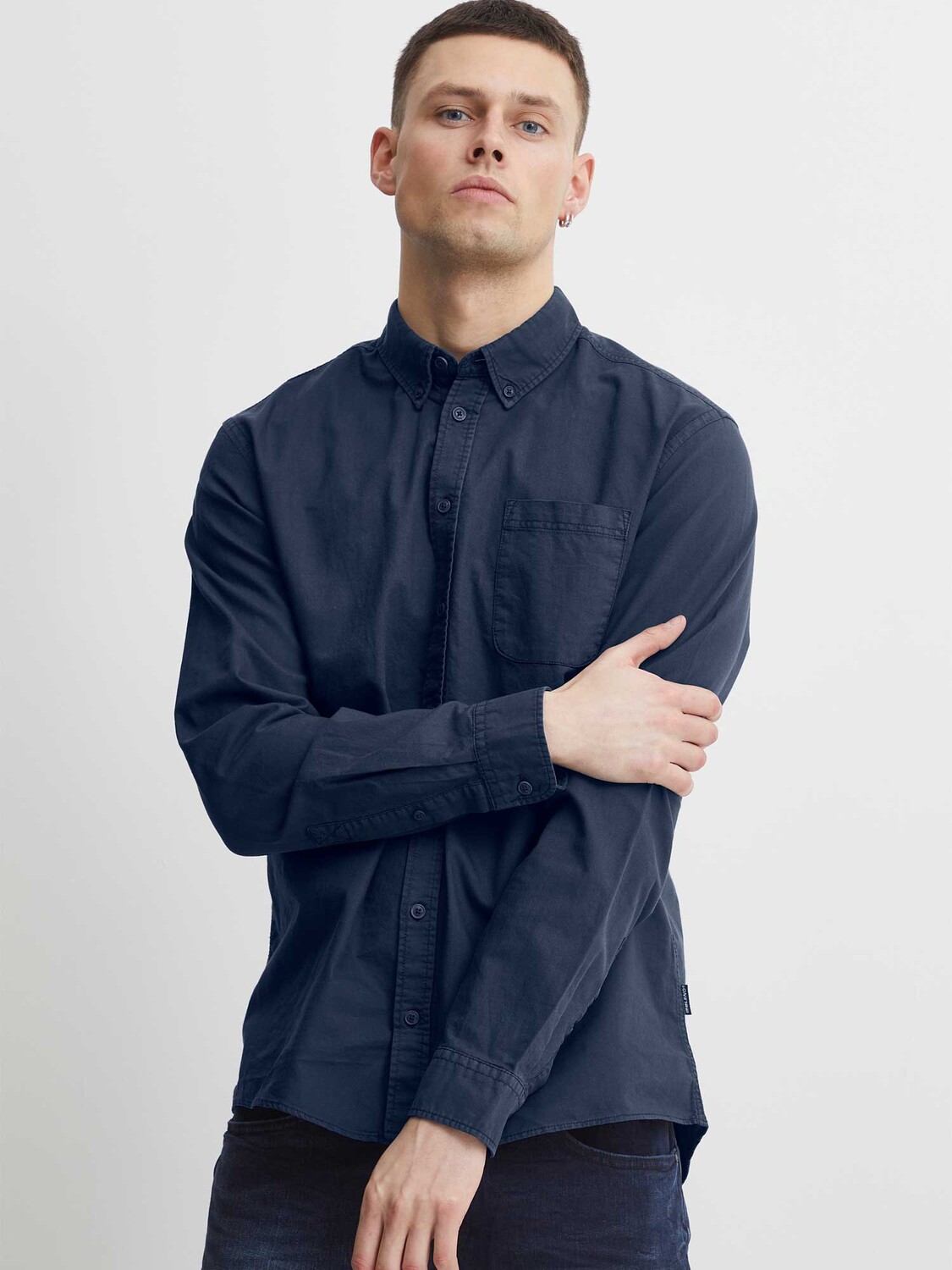 

Рубашка Blend BHBugley garment dyed oxford, синий