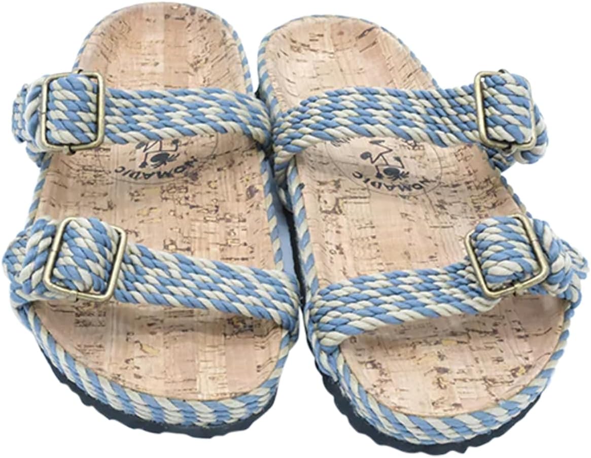 

Сандалии Nomadic State of Mind с двойной пряжкой и пробковой стелькой, с поддержкой свода стопы, шлепанцы на платформе, с регулируемыми веревочными ремешками, экологичные легкие туфли, унисекс для мужчин и женщин, U.s Women 9-9.5