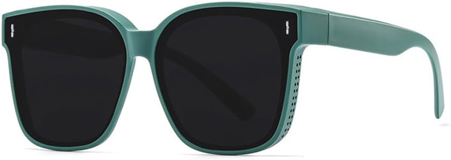 

Классические солнцезащитные очки-раскладушки в стиле стимпанк для мужчин, винтажные солнцезащитные очки в пластиковой оправе для женщин, ретро-очки с защитой от УФ-излучения UV400 HYYZZC, Green -Black