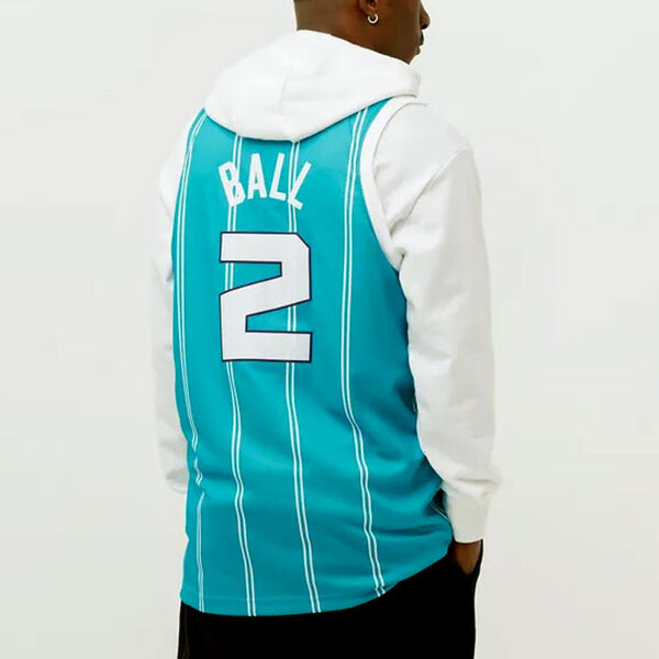 Майка Air Jordan Lamelo Ball Hornets Icon Edition 2022 Swingman NBA Jersey 'Lamelo Ball Rapid Teal', бирюзовый — фото 3