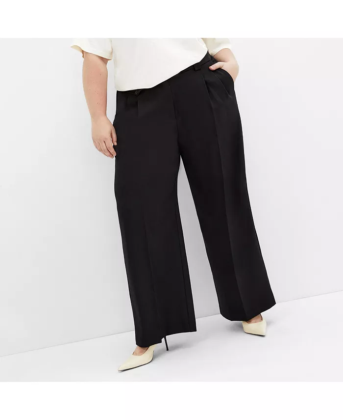 

Креповые брюки Jazmin больших размеров CITY CHIC, черный