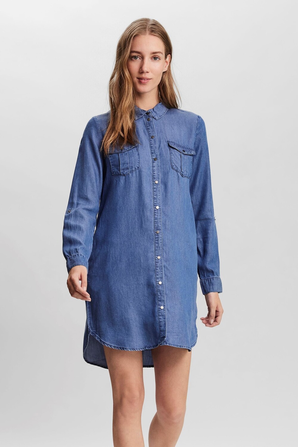 

Платье-рубашка из легкого денима Vero Moda VERO MODA, синий
