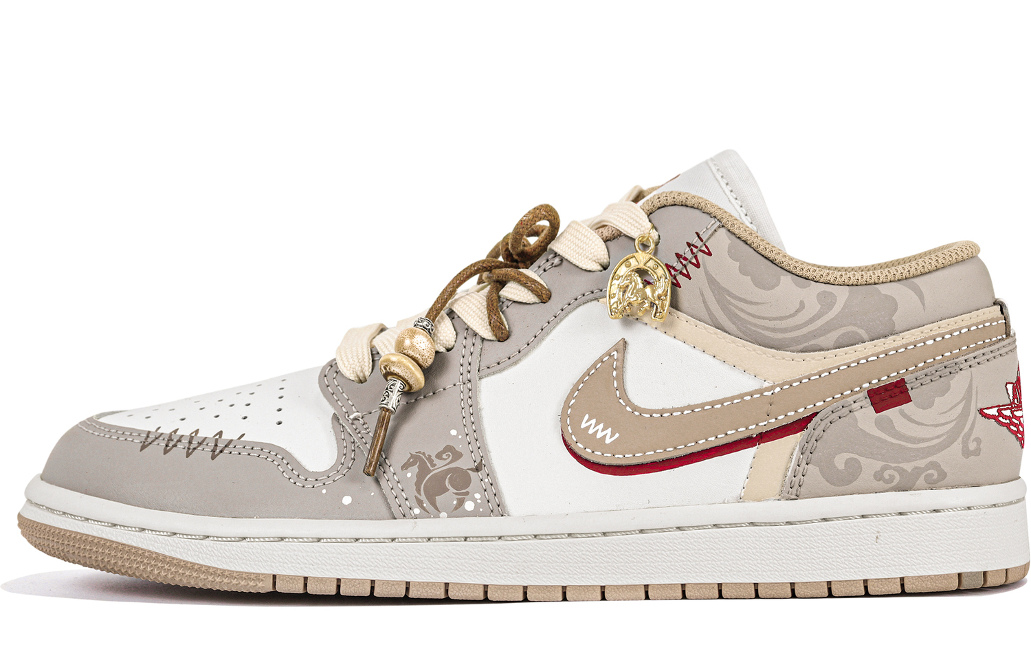 

Jordan Air 1 Vintage баскетбольные кроссовки Unisex низкие Gray