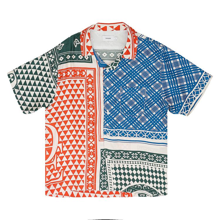 

Рубашка Rhude Card Button Down Shirt, Multicolor