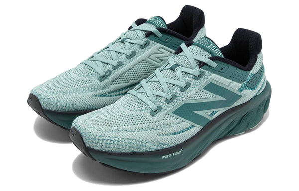 Кроссовки свежая пена x 1080 v13 New Balance, зеленый — фото 2
