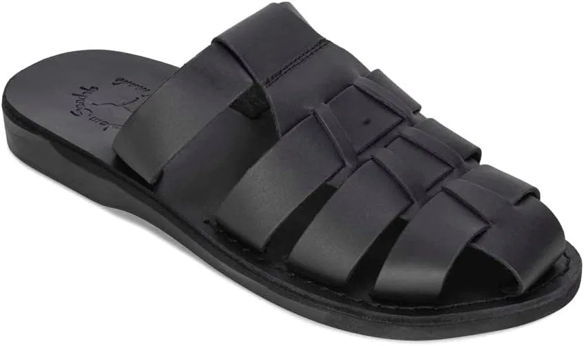 Сандалии из натуральной кожи, Michael, Black Jerusalem Sandals