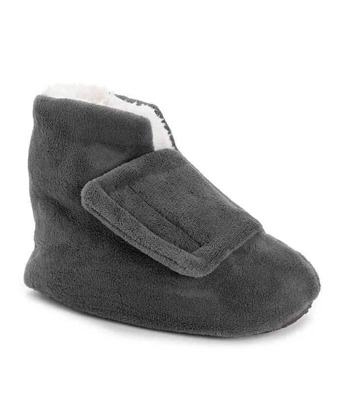 

Мужские мягкие тапочки-угги Shearling By Adjustable с регулируемой посадкой, цвет Navy, размер M (9-10.5) MUK LUKS, серый