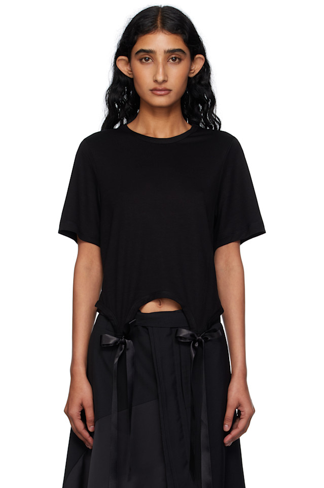 

Футболка с бантом Simone Rocha, черный