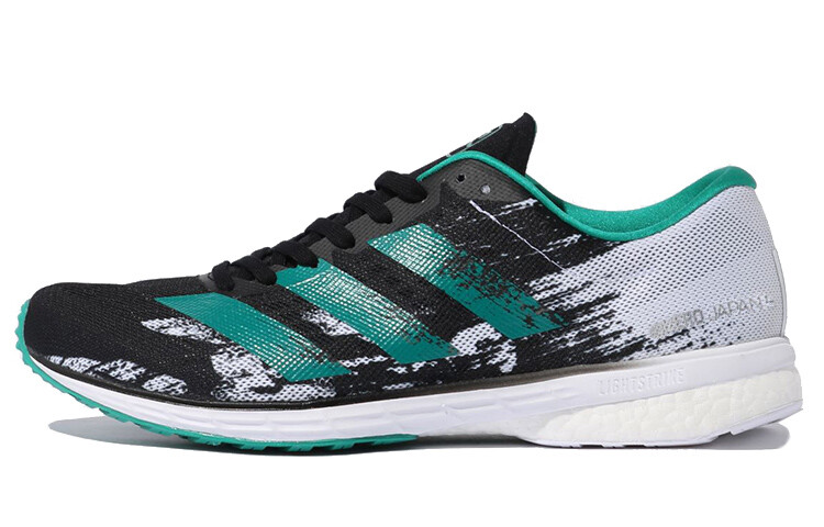 

Кроссовки Adizero Japan 5 унисекс с низким верхом, зеленые/черные/белые Adidas